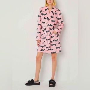 Juicy By Juicy Couture Womens Long Sleeve Short Length Robe